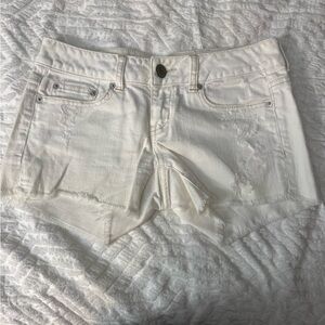 American Eagle Outfitters White Jean Shorts